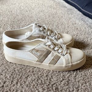 Gola Off-White Canvas Sneakers
